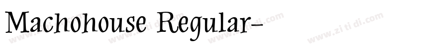 Machohouse Regular字体转换